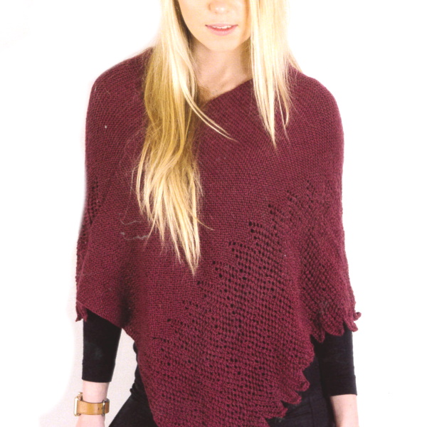 AY 2411xx Lace Poncho by Alpaca Yarn NZ