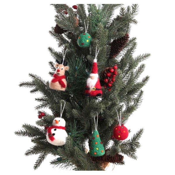 Ashford Needle Felting Kit - Christmas Ornaments